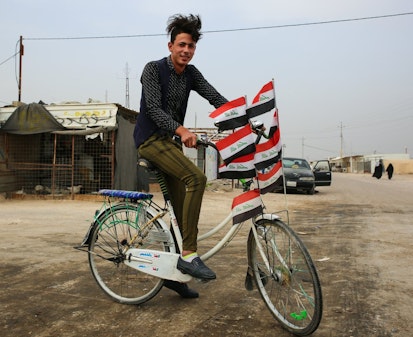 Abdulla Mustafa woont met zijn familie in het Amriyat al-Falluja kamp in Irak