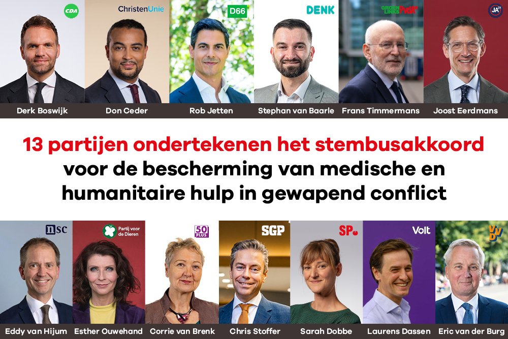 politieke partijen die het stembusakkoord ondertekenen