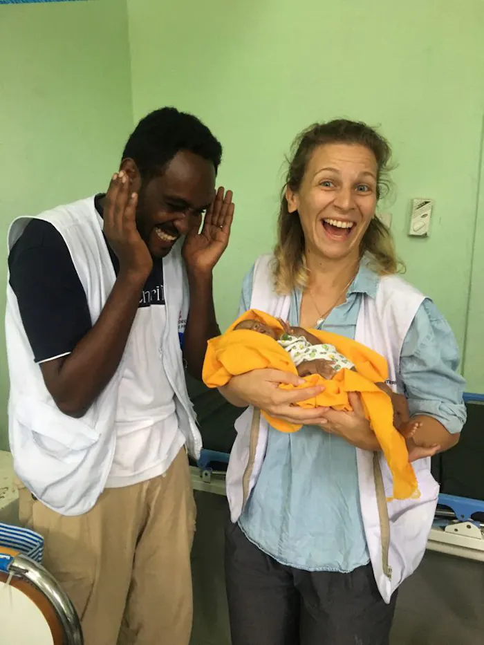 Harriet en een collega