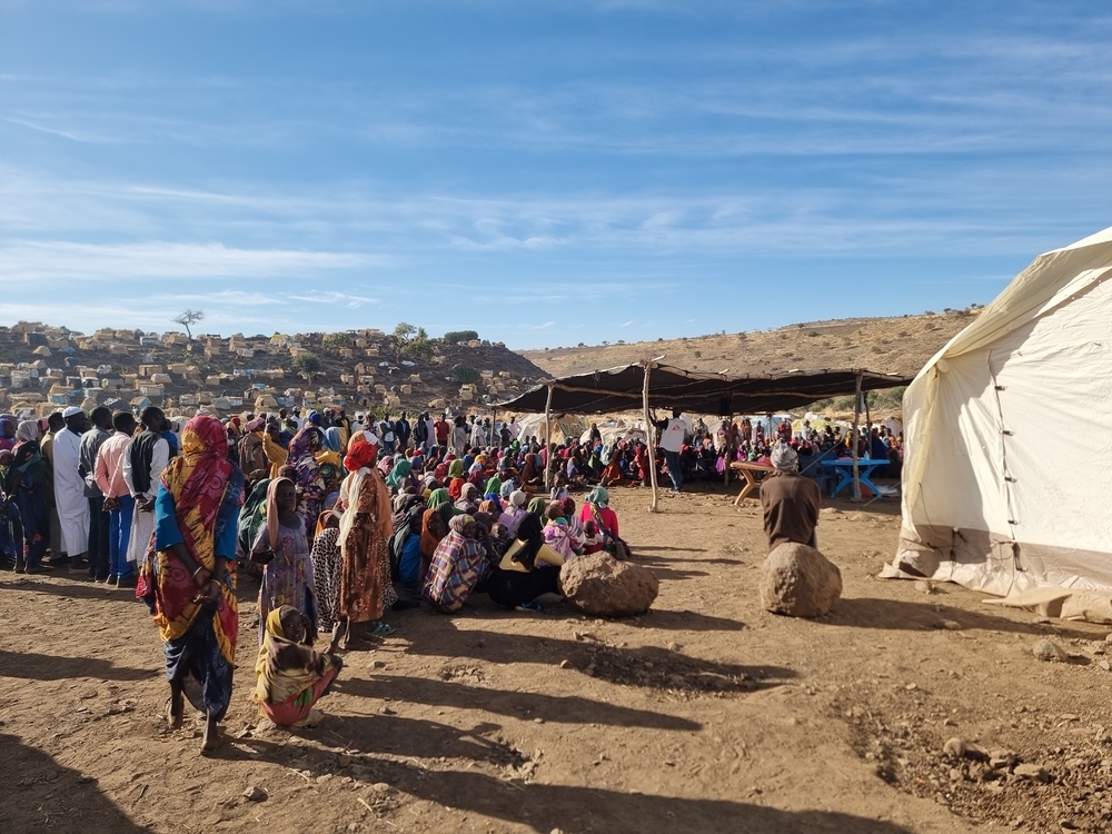 Mensen op de vlucht in Soedan