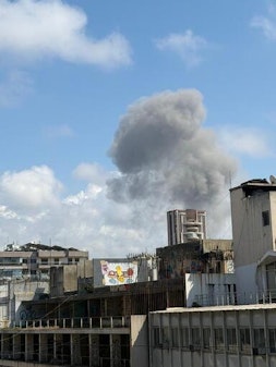 Luchtaanval in Libanon.