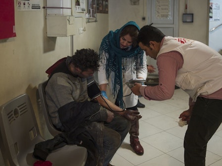 Kliniek van Artsen zonder Grenzen in Zuid-Teheran.