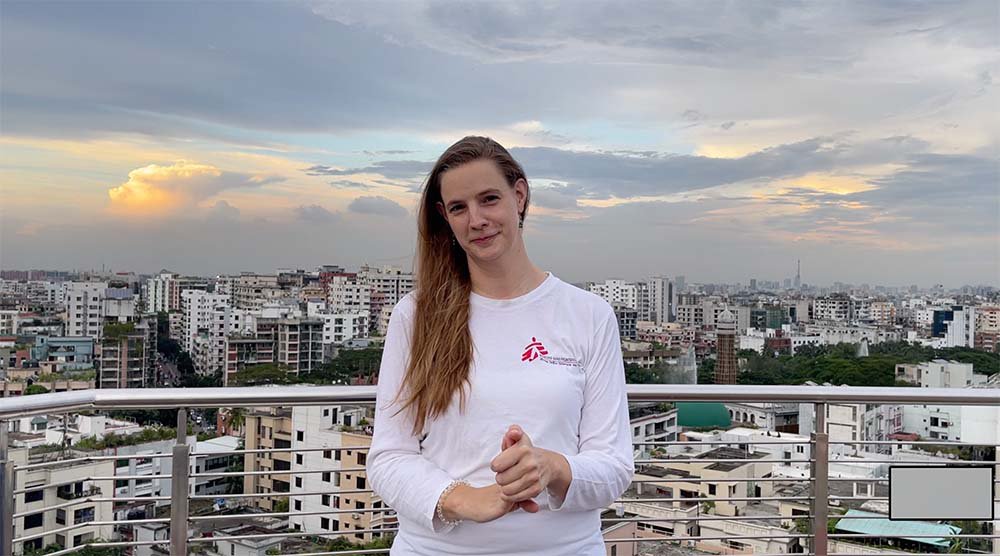 Gezondheidsvoorlichter Alieke van Artsen zonder Grenzen in Bangladesh