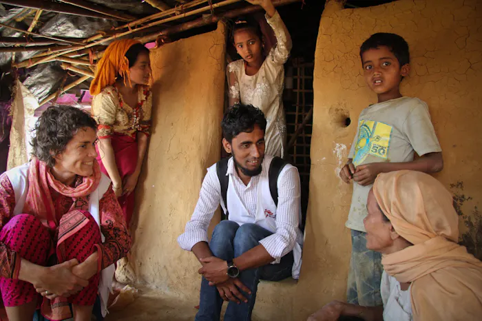 Nelke Manders op veldbezoek in Bangladesh