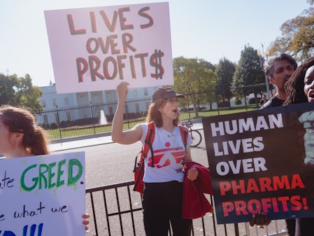 Protest corona vaccinatie