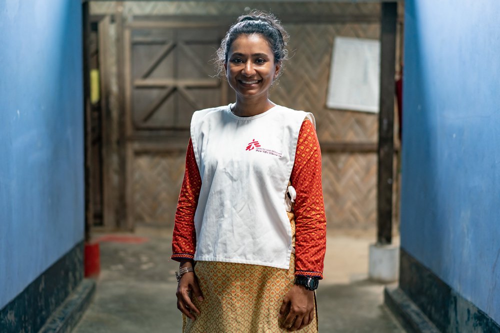 Tanya Morshed, psychoterapeut van Artsen zonder Grenzen, ondersteunt Rohingya-vluchtelingen in Bangladesh.