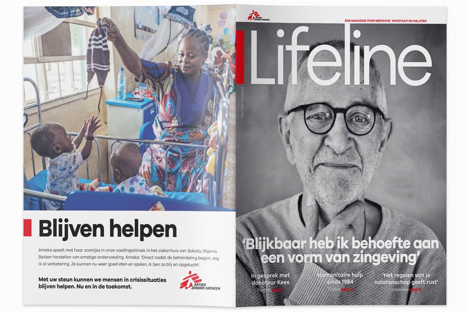 Voorbeeld van het Lifeline Magazine