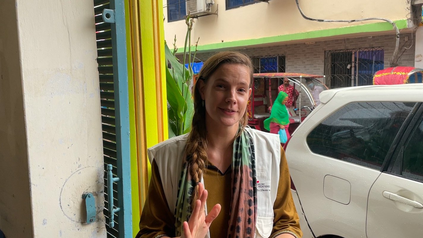 Alieke van Artsen zonder Grenzen in Bangladesh