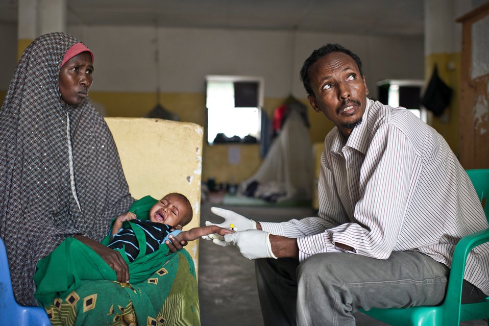 Tussen januari en augustus 2022 zijn zo'n 12.000 kinderen behandeld tegen acute ondervoeding in Baidoa, Somalië